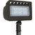 EiKO FLJ-1C-30K-K-U LED Floodlight Mini 12W-1350Lm, 3000K, Bronze, 120-277Vac, Knuckle Mount, FLJ-1C-30K-K-U or EiKO