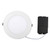 EiKO SDL4RA940DWW 4 Slim Down Light Round 90CRI 4000K Dimming Wet Location White, SDL4RA940DWW or EiKO