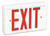 Big Beam Emergency Lighting XFL2GWWU Commercial Grade Steel Exit Signage XFL2GWWU Standard Steel Exit Sign, AC Only, Green Letters, Universal Stencil or XFL2GWWU or BIGBEAM