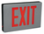 Big Beam Emergency Lighting EDCL2GABU DIE CAST ALUMINUM EXIT SIGNAGE EDCL2GABU Economy Die Cast Aluminum, Universal Stencil, Green Letters, Battery Backup or EDCL2GABU or BIGBEAM