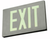 Big Beam Emergency Lighting MX1GAB Stainless Steel Photoluminescent EXIT SIGNS MX1GAB Single Face, Green Letters, Stainless Steel Face, Black Trim, Back Mount Only or MX1GAB or BIGBEAM