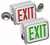 Big Beam Emergency Lighting 4XL1GW NEMA 4X EXIT SIGNS / All must be Single Face Made in USA 4XL1GW AC Only, Green Letters, White Panel or 4XL1GW or BIGBEAM