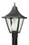 VANGUARD POST LANTERN - BLACK W/CLEAR LENS| Wave Lighting | 612