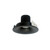 4" Iolite Round Bullnose Regress Non-Adjustable Trim, 800lm, 3000K, Black | NIO-4RNB30XBB | Product Line: LE46 | Nora