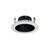 4" Stepped Metal Baffle Trim w/ Metal Ring, Black/Black | NS-41B | Product Line: 124 | Nora