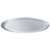 6" Stepped Baffle w/ Metal Ring, White/Gold | NTM-41G | Product Line: 126 | Nora