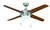 RP LightingFans 1004BN-WT-E26-L Europa Brushed Nickel Ceiling Fan 50 inch Sweep - 1004BN-WT-E26-L