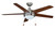 RP LightingFans 1005LED-BN-WT Mirage Brushed Nickel Ceiling Fan 50 inch Sweep - 1005LED-BN-WT