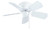 RP LightingFans 1064WW Royal Knight Hugger I White Ceiling Fan 30 inch Sweep - 1064WW