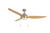 RP LightingFans 1072BN-LK Colibri Brushed Nickel Ceiling Fan 60 inch Sweep - 1072BN-LK