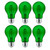 Sunlite 40941-SU 4.5W 120V Filament Green LED A19 Bulb - Pack of 2