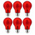 Sunlite 40943-SU 4.5W 120V Filament Red LED A19 Bulb - Pack of 2