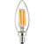 Sunlite 80661-SU CTC/LED/FS/5W/E12/D/CL/27K 5 Watt Filament Chandelier