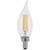 Sunlite 80674-SU 50K 5W B11 Torpedo Tip E12 LED Filament Chandelier Bulb