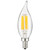 Sunlite 81107-SU 40K 5W B11 Torpedo Tip E12 LED Filament Chandelier Bulb