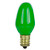 01260-SU - 7W C7 Green Colored Night Light Bulb - Pack of 25 - Sunlite