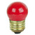 Sunlite 01240-SU 7.5W S11 Colored Indicator Bulb, Red