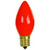 Sunlite 01310-SU 7W C9 Colored Night Light Bulb, Red