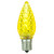 Sunlite 80709-SU 0.4W LED C9 Yellow Colored Chandelier Bulb - Pack of 6