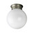 Sunlite 04467-SU Sunlite 6 Decorative Globe Style Ceiling Fixture, Brush Nickel Finish, Alabaster Glass