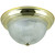 Sunlite 04536-SU Sunlite 13 Energy Saving Dome Fixture, Polished Brass Finish, Clear Glass