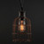 Sunlite 07011-SU 120V Open Cage Antique Style Pendant Fixture, Iron Rust