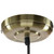 Sunlite 07009-SU 10" 120V Shallow Canopy Antique Style Pendant Fixture, Oil Rubbed Bronze
