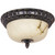Sunlite 46000-SU 15" 120V Decorative Dome Ceiling Fixture, Weathered Bronze