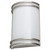 Sunlite LFX/HC/BN/30K LED 15 Watt Half Cylinder Wall Sconce, 3000K Warm White
