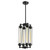 Sunlite 4 Tube Wall Sconce Vintage Antique Style Fixture, Matte Black Finish