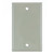 Sunlite E401/I 1 Gang Blank Switch and Receptacle Plate, Ivory