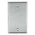 Sunlite E401/S 1 Gang Blank Switch and Receptacle Plate, Steel