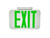 Exit, Thermoplastic, Green Letters, White, Remote Head Capable EX-GWRC by Maxlite