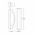 Westgate CRE-HL20-01-30K-SIL LED Wall Sconce Light | Westgate at lightingandsupplies.com