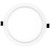 Westgate Lighting FDL-12-MCT 12In Ceiling Drum, Brushed Nickel, 1100 LM, CCT Switch 30K/40K/50K