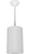 RAB Lighting CDLED6PS-20W-80D927-W Cyl Pendant Stem 6In 20W 2700K 120-277V Dim 80Deg Whitet