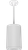 RAB Lighting CDLED6PS-26W-50D927-W Cyl Pendant Stem 6In 26W 2700K 120-277V Dim 50Deg Whitet