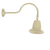 RAB Lighting GN1LED26YSST11I Gooseneck Style1 26W Warm LED 11" St Shade Spot Refl Ivory