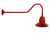 RAB Lighting GN2LED26YSTR Gooseneck Style2 26W Warm LED 15" Straight Shade Red