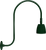 RAB Lighting GN3LED13YG Gooseneck Style3 13W Warm LED No Shade Green