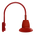 RAB Lighting GN5LED26NSST11R Gooseneck Style5 26W Neutral LED 11" St Shade Spot Refl Red