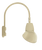 RAB Lighting GN5LED26YSAD11I Gooseneck Style5 26W Warm LED 11" Ad Shade Spot Refl Ivory