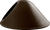 RAB Lighting GSAC11BWN AngLED Cone Shade 11" For GnLED Gooseneck Brown
