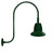 RAB Lighting GN3LED26NST11G RAB Lighting GN3LED26NST11G Gooseneck Style3 26W Neutral LED 11 Straight Shade Green