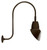 RAB Lighting GN3LED26YAC11BWN RAB Lighting GN3LED26YAC11BWN Gooseneck Style3 26W Warm LED 11 AngLED Cone Shade Brown