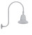 RAB Lighting GN3LED26YST11S RAB Lighting GN3LED26YST11S Gooseneck Style3 26W Warm LED 11 Straight Shade Silver