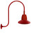 RAB Lighting GN3LED26YSTR RAB Lighting GN3LED26YSTR Gooseneck Style3 26W Warm LED 15 Straight Shade Red