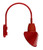 RAB Lighting GN4LED13YACR RAB Lighting GN4LED13YACR Gooseneck Style4 13W Warm LED 15 AngLED Cone Shade Red