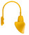 RAB Lighting GN4LED13YACYL RAB Lighting GN4LED13YACYL Gooseneck Style4 13W Warm LED 15 AngLED Cone Shade Yellow