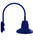 RAB Lighting GN4LED13YRSTBL RAB Lighting GN4LED13YRSTBL Gooseneck Style4 13W Warm LED 15 St Shade Rect Refl Blue